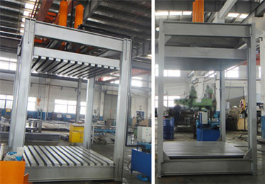 Gabion mesh packing press