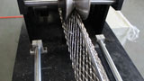 Angle protecting mesh machine