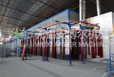 Safety door powder coating line