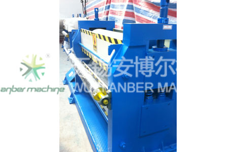 Steel panel embossing machine