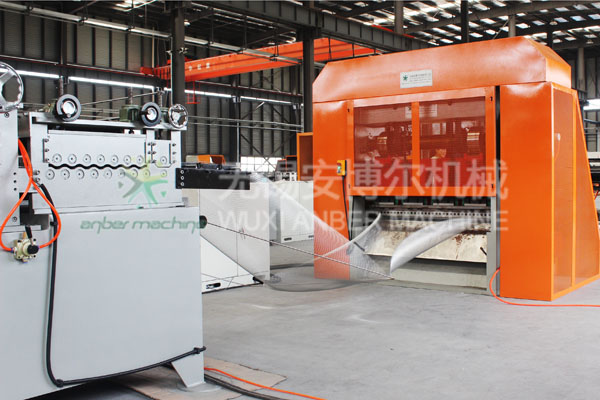 Flatted expanded metal sheet making machine