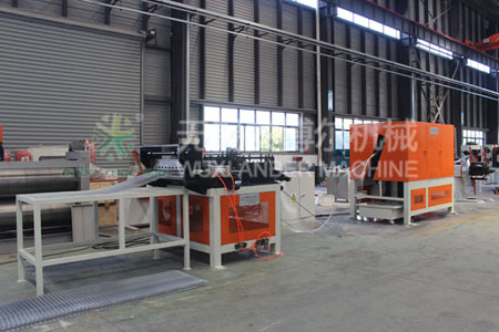 Self furred metal lath production line