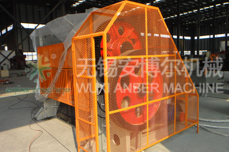 Expanded metal mesh machine
