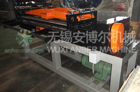 Mesh straightening machine