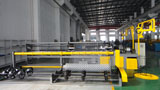 Automatic double spiral chain link rhombus-net machine