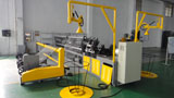 Chain link netting machine