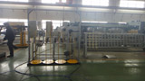 Hexagonal mesh production line