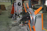 Angle bead expanding machine