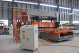 Expanded metal mesh machine