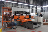 Expanded metal mesh machine