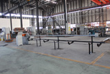 Pneumatic wire straightening and cutting machine