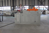 Round rod straightening and cutting machine