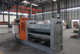 Expanded mesh flattening machine