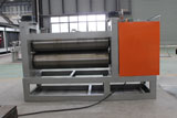 Expanded mesh flattening machine