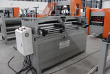 Expanded mesh straightening machine