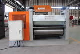 Expanded mesh flattening machine