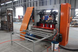 Expanded metal mesh making machine