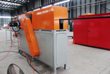 Steel wire straightening and cutting machine