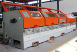 Multi die continuous wire drawing machine