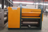 Expanded mesh flattening machine