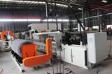 Automatic chain link fence machine