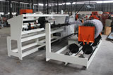 Chain link fence weaving machine