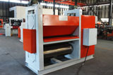 Expanded mesh flattening machine