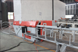 Round rod straightening and cutting machine