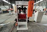 Barbed wire punching machine