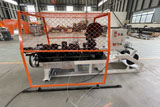 Reverse twist barbed wire machine