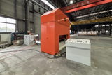 Expanded metal mesh machine