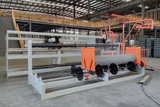 Chain link fence machine
