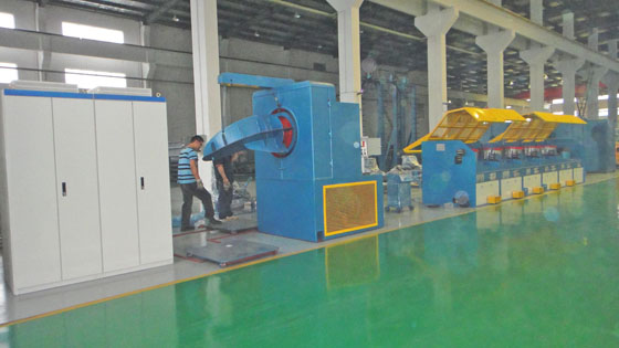 straight type wrie drawing machine
